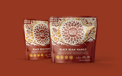Kashi Peace Meal branding camping design eat graphic design hiking illustration kashi logo meals packaging peace typography