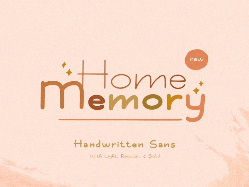 Home Memori - Handwritten Sans freebies hand lettering handwritten