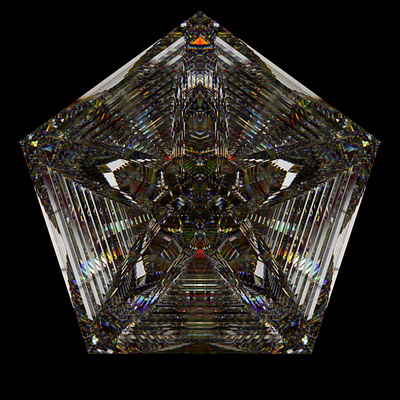 Stepped Icosahedron 3d animation design