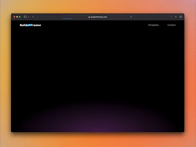BuildwithFramer.com / New Landing Page black ui buildwithframer framer framer sites landing landing page navigation no code personal site portfolio site template ui ux webflow website