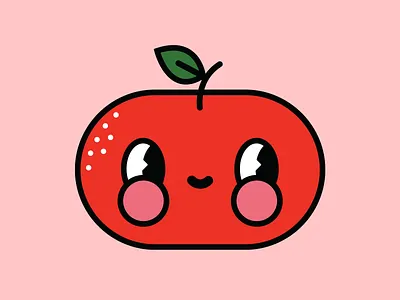 Eduardo the Baby clementine cutie illustration orange vector