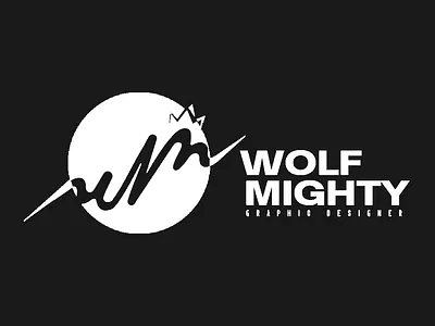 Wolf Mighty Logo White best branding design fiver gfx graphic design ideas illustration logo ui