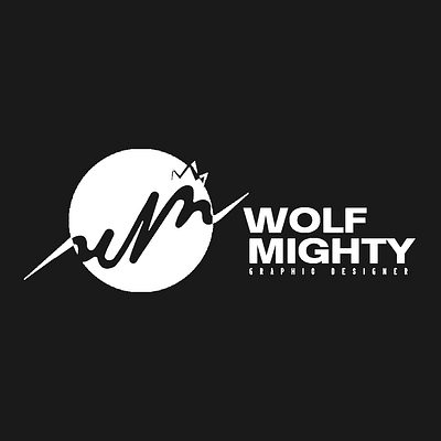 Wolf Mighty Logo White best branding design fiver gfx graphic design ideas illustration logo ui