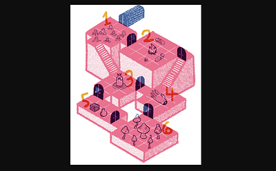 Cellars of Svelnak map dungeon illustration map