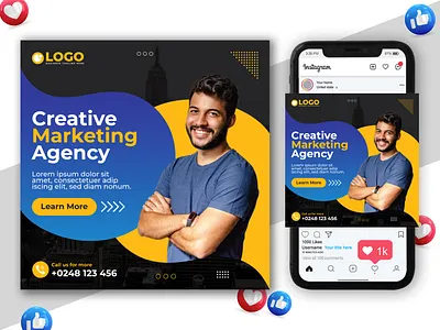 Corporate Social Media Post Design Templete podcast design