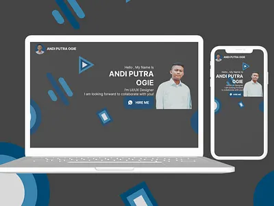Portofolio UI/UX adobexd app design figma graphic design illustration mockup portofolio ui uitrend uiux ux uxtrend
