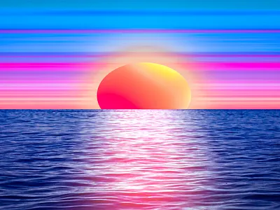 Sunrise Album Cover-Art graphic design illustration vector