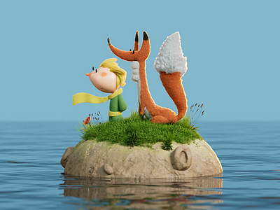 The Little Prince 3d 3dart b3d blender composite concept illustration modeling render