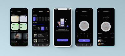fitness app ui ux kit app fitness app fitness mobile app gym app health app mobile app ui ui ux user interface web app