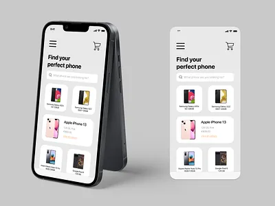 hierarchy example ecommerce layout mobile search bar