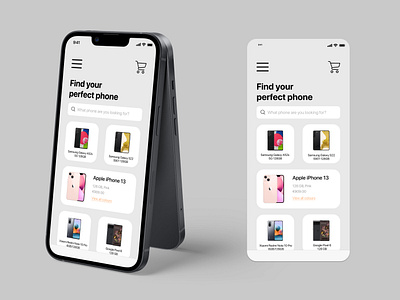 hierarchy example ecommerce layout mobile search bar