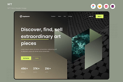 Free NFT Hero Header Image animation app creaitve design hero template illustration landing motion graphics nft nft hero trend ui ui design userinterface ux ux design web web desgin webdesgin website