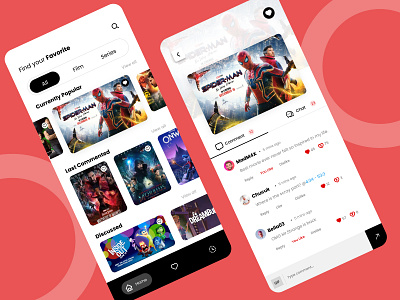 Entertainment Feedback App UI/UX Design app design appdesign branding entertainmentapp feedbackapp movies series u ui uidesign ux uxismaeel uxui