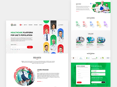 Riayati - Website Homepage design dubai health homepage landing medical ui ux web website