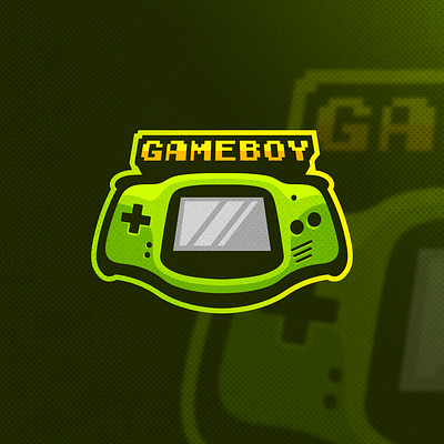 GameBoy Logo design detailed drawing esports logo gameboy gamepad illustration logo vector