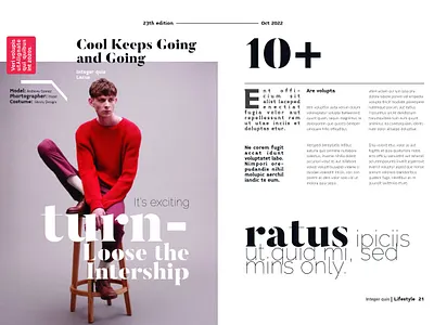 Magazine Design Layout creative fashion magazine design graphic design inde indesign lifestyle lifestyle magazine design magazine magazine design magazine design layout print print magazine