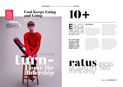 Magazine Design Layout creative fashion magazine design graphic design inde indesign lifestyle lifestyle magazine design magazine magazine design magazine design layout print print magazine