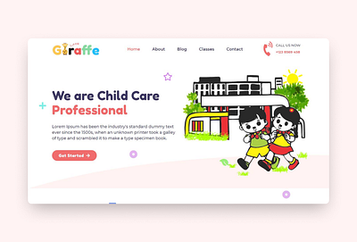 Kindergarden Web Design child child care children elementory kids kindergarden nursery preschool