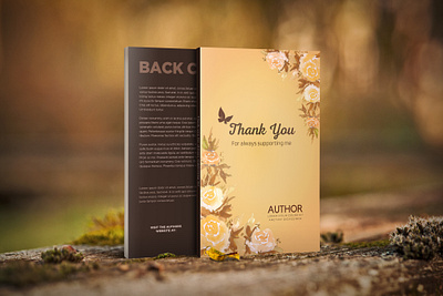 Floral themed book cover design abstract elegant cover floral book cover