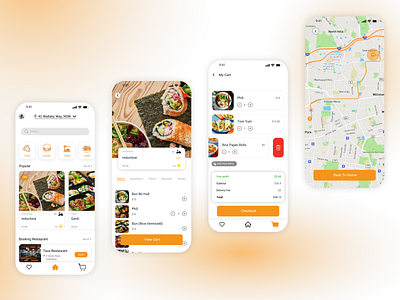 Food Delivery App app branding figma food food delivery graphic design ui ux