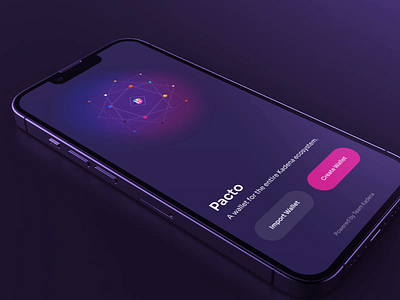 Pacto Crypto Wallet animation bitcoin blockchain crypto crypto app crypto wallet dark mode dark theme defi digital asset digital wallet ethereum finance fintech ios app kadena mobile app wallet