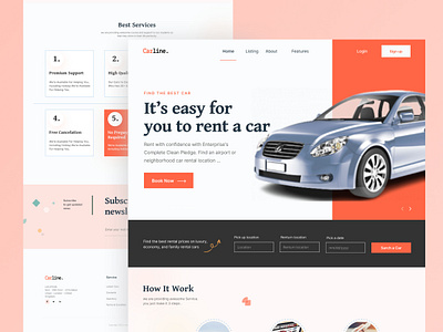 car rent landing page auto automobile booking business car car booking car hire car rental rent a car rental rental cars rental service