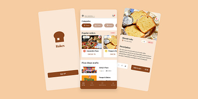 Bakery Delivery App bakery bakery app bakery shop design food food delivery ghana graphic design ui ui design uiux