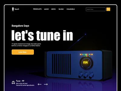 #3 TUNE IN 3dart 3dui blender3d conceptui landingpage landingpageconcept newui trendui ui ui2022 uicolors uiconcept uicool uidesign uilatest uimodel uinew uitrend uiux uxdesign