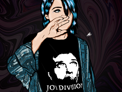 NERVANN cartoon comic cute design face girl graphic design grunge grungestyle illustration rock rockstyle