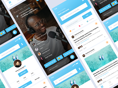 Social Media App 🔥 3d agency agency website animation branding design graphic design illustration logo media app mobile app mobile design motion graphics social ui ux