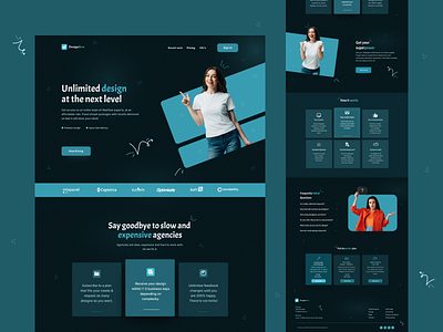 Designflow. Design agency. agency branding case study colour reasearch creative design design agency footer homepage illustration knehad24 landing page typography ui uiux ux web design web header website design work portfolio