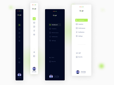 Cryptocurrency Dashboard Menu appdesign blockchain cryptocurrency design graphic design ui ui design uiux webdesign webpage