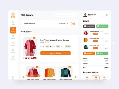 Aarong POS Sale Dashboard admin admin panel clean dashboard minimal pos pos sale product design seller panel simple ui uiux