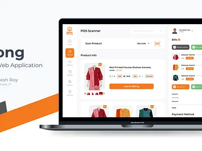 Aarong POS Sale Web Application admin admin panel clean dashboard minimal pos product design seller simple ui uiux