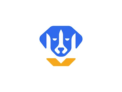 Ukrainian dog Patron branding design dog free logo minimal nowar trident ukraine vector