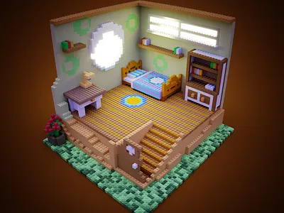 Lego room. 3d abstract app art c4d design digital graphic design logo minimal mobile render summer