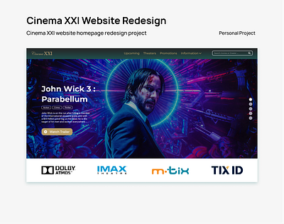 Cinema XXI Website Redesign cinema film redesign ui ux website