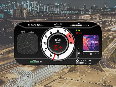 #DailyUI #034 Car Interface adobexd app branding dailyui design graphic design illustration logo typography ui ux vector