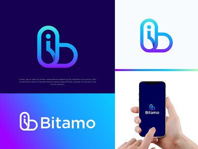 Bitamo Logo Concept. Creative logo abstract logo b logo bi letter logo brand identity branding colorful logo creative logo design letter logo logo design minimal logo modern logo monogram logo redesign symbol technology tech logo template trading unused visual identity design