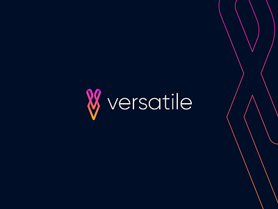 V letter modern versatile logo bank bit coin branding branding design creative logo crypto currency gradient it lettering logo logo design tech technology unique unused v wordmark
