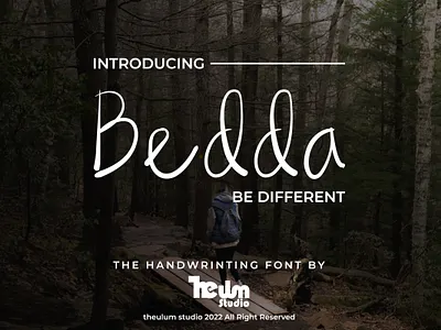 Bedda - Be Different in Handwriting bad handwriting bedda children font classic clean cool design different font handwriting handwritten illustration kid handwriting lettering multilingual san serif simple typeface typography unique font