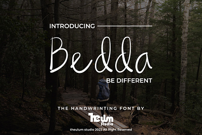 Bedda - Be Different in Handwriting bad handwriting bedda children font classic clean cool design different font handwriting handwritten illustration kid handwriting lettering multilingual san serif simple typeface typography unique font