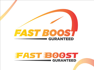Fast Boost Guaranteed Creative Combination mark Logo design 2022 alphabet logo app branding combination mark logo creative logo design fast boost logo graphic design illustration logo modern logo new logo 2022 orange logo speed logo styllish logo trendy logo uncommon logo unique logo watch logo yellow logo