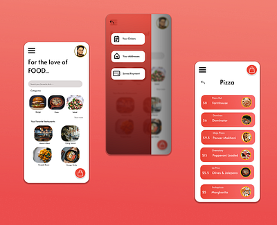 Concept Food Delivery App Design app delivery design figma food minimal ui