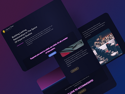 Dark theme Web Design for a Recording Studio creative dark dark theme darkui design dribbble images recording recording studio studio ui ux video video website web dark theme web design webdesign website