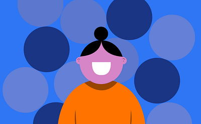 Lady in Frame 👩🏻‍🦰 - My First illustration Frame branding design flat graphic design ill illustration logo motion graphics ui vector