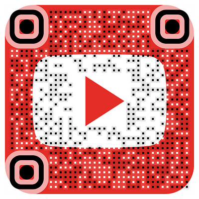 Social Media QR Code With Logo #1 branding design facebook graphic design logo logo qr code qr qrcode social media