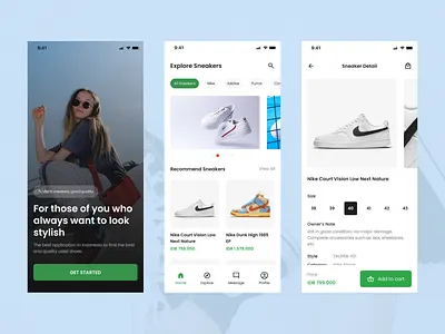 Second-hand Sneakers App app app design design mobile ui shots sneaker ui ui design
