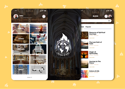 Church App Design | Etelligens design graphic design ui