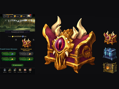 A little RPG character design dragon game magic rpg ui